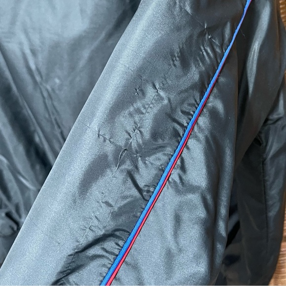 VTG BF Goodrich Satin Bomber Jacket Style Black Medium - Picture 10 of 11